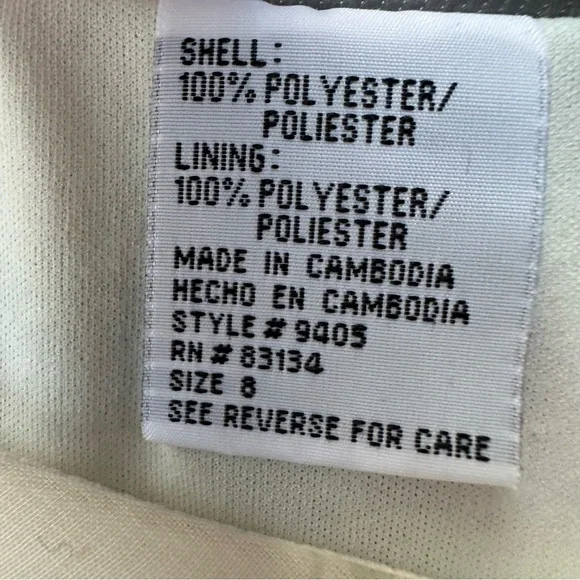 Dressbarn Women' 8 Ivory Cream Pink Floral Chiffon Short Sleeve Maxi Dress - Picture 14 of 16